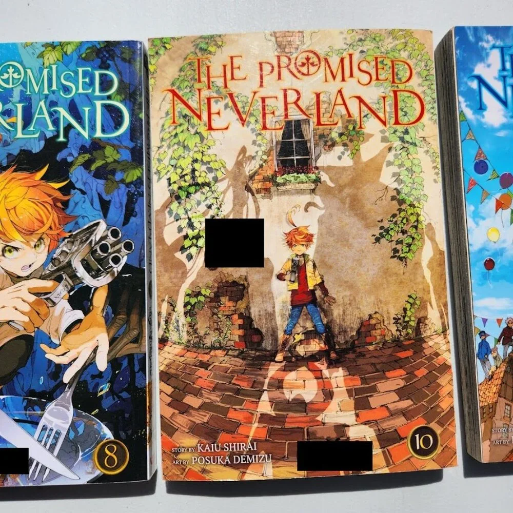 The Promised Neverland Book Bundle Volume 8 9 10 Kaiu Shirai Graphic Novel Books